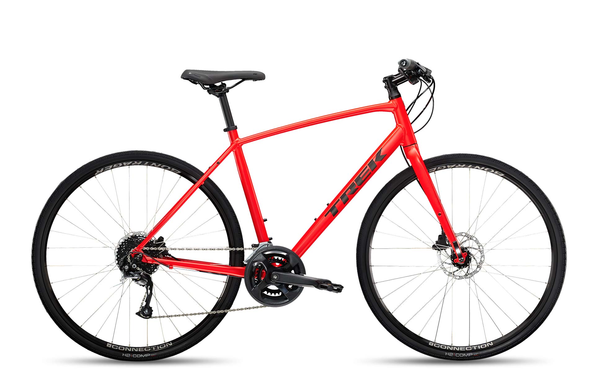 Xe đạp thể thao thành phố Trek FX 2 Disc 2022 fitness bike - red