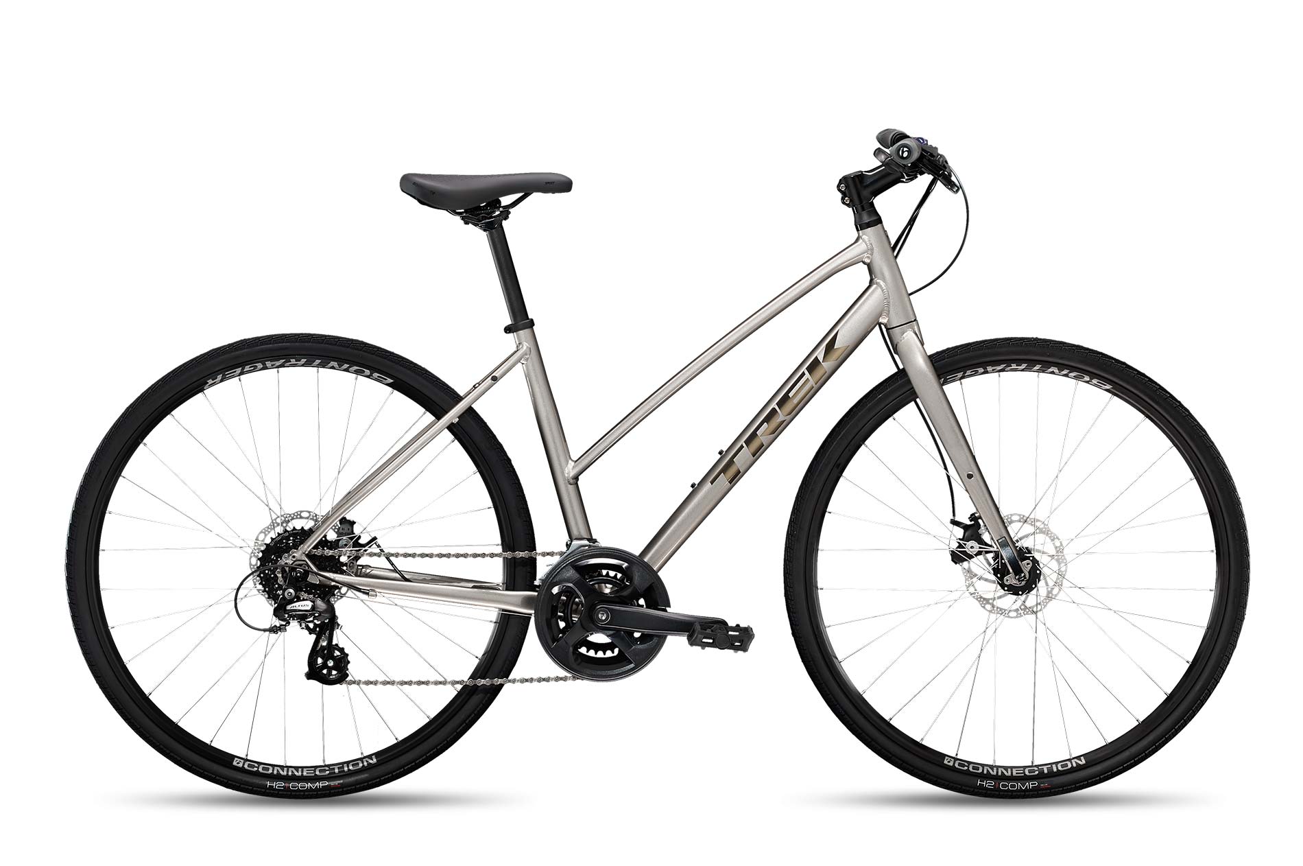 Xe đạp thể thao thành phố Trek FX 1 Stagger Disc 2022 fitness bike - Silver